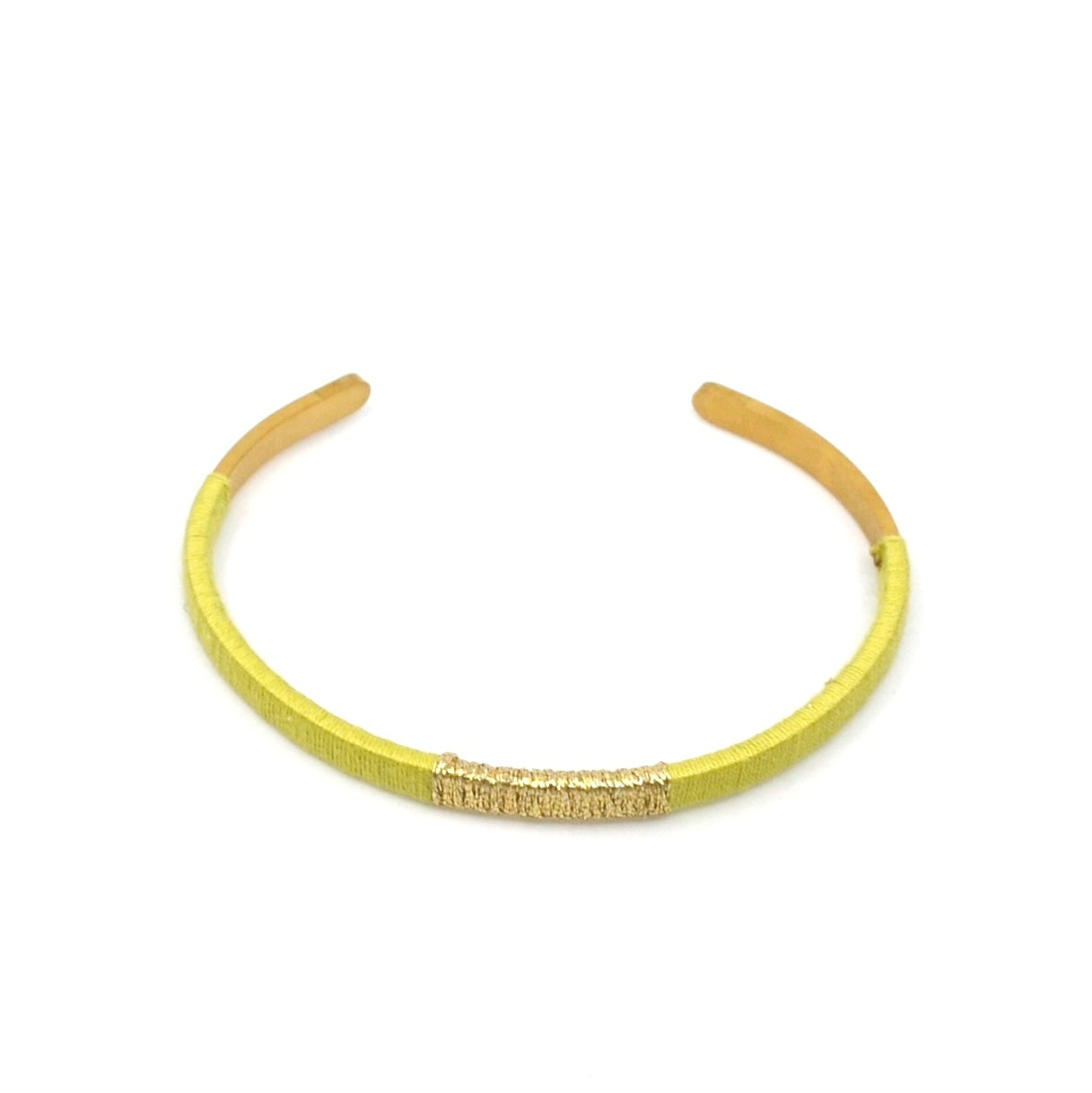 Bert Armband Bangle S Goud/Lime