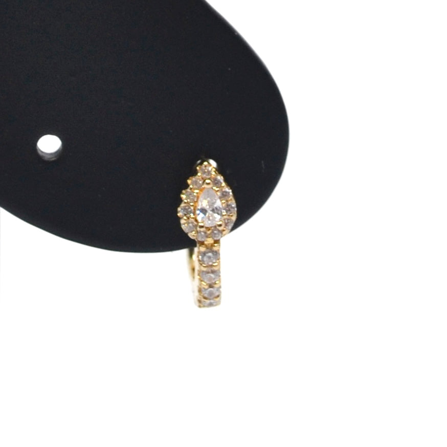 Bobby Rose Jewelry Oorbel Crystal White (Per stuk)