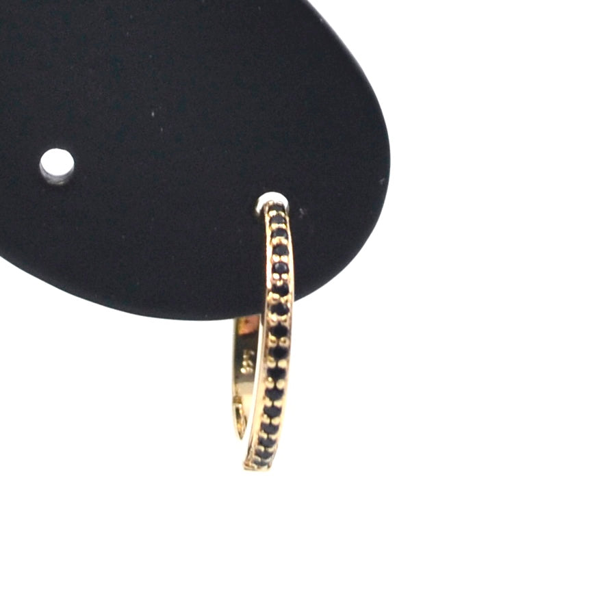 Bobby Rose Jewelry Oorbel Classic Noir Extra Large (Per stuk)