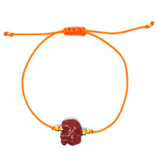 Afbeelding in Gallery-weergave laden, Bert Armband Zomerspecial Olifant Bordeaux/Oranje