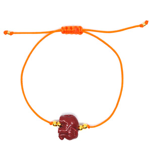 Bert Armband Zomerspecial Olifant Bordeaux/Oranje