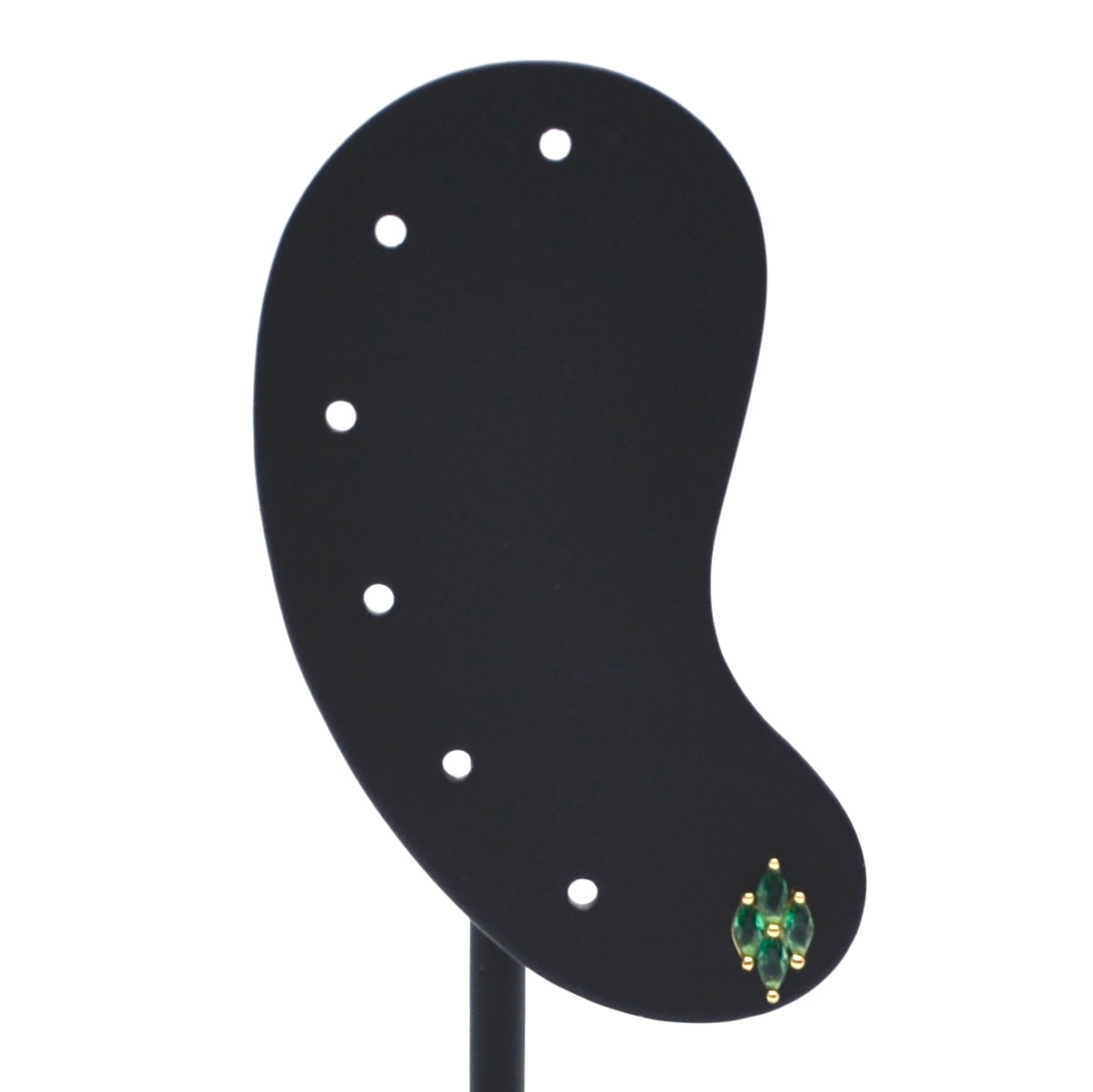 Bobby Rose Jewelry Oorbel Rhombus Green (per stuk)