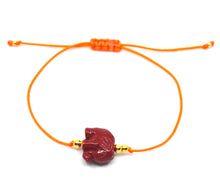 Afbeelding in Gallery-weergave laden, Bert Armband Zomerspecial Olifant Bordeaux/Oranje