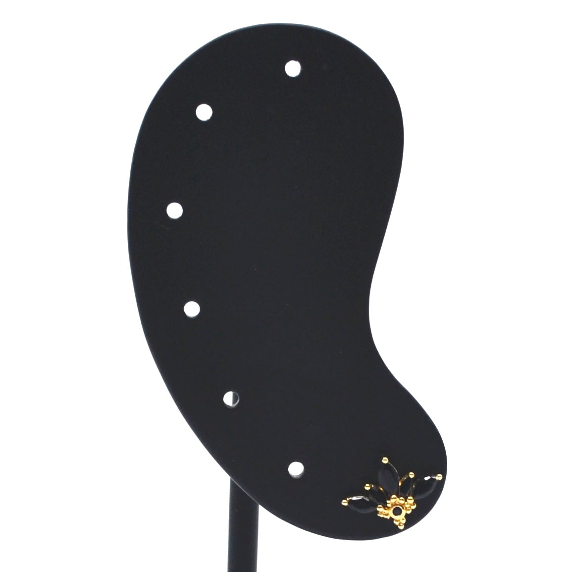 Bobby Rose Jewelry Oorbel Flores Onyx (per stuk)