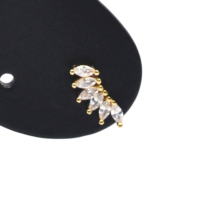 Bobby Rose Jewelry Oorbel Twig White (per stuk)