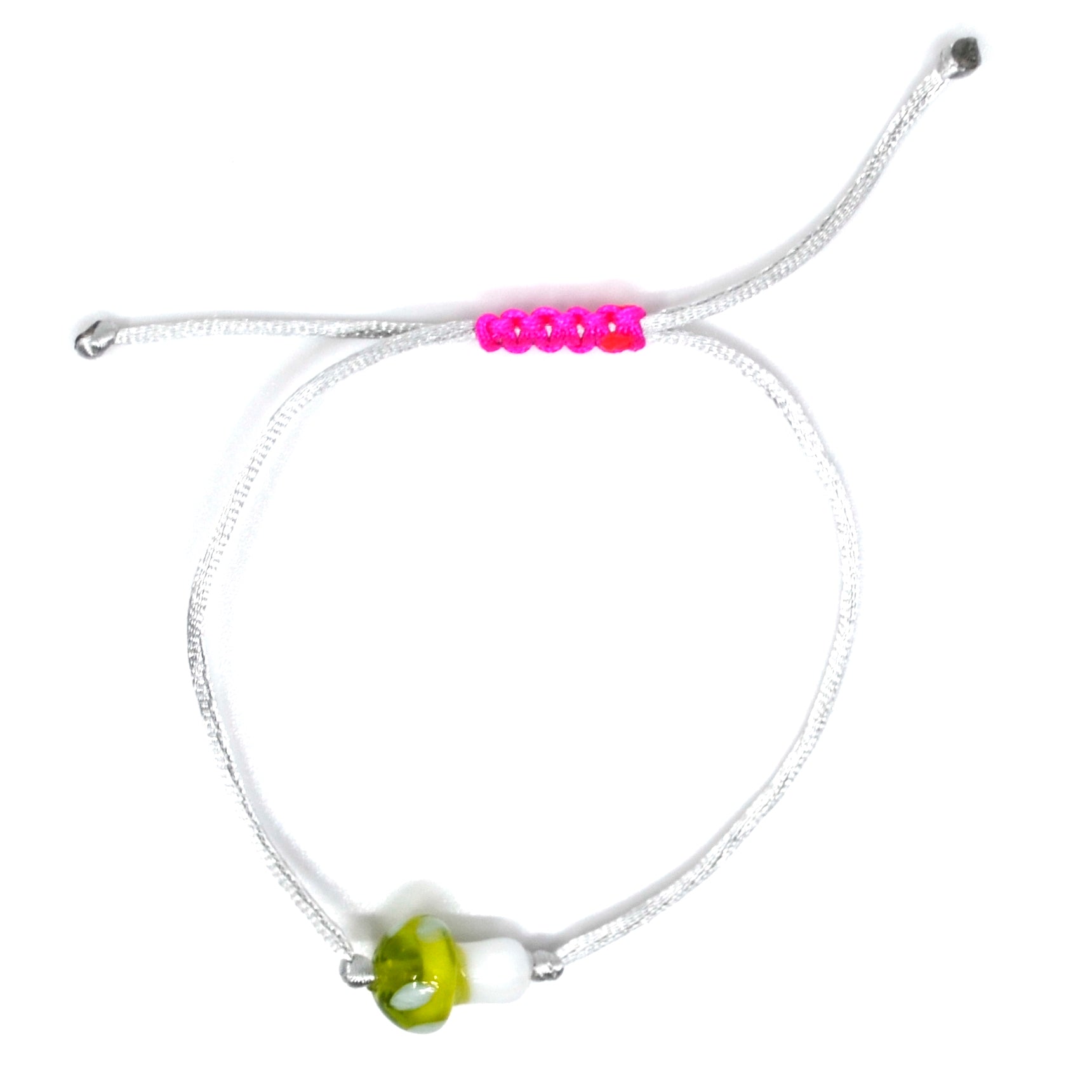 Bert Armband Glas Paddenstoel (keuze uit meerdere kleuren)