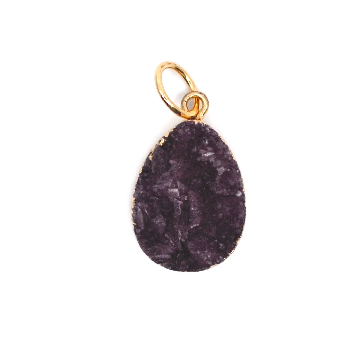 Bert Charm Drop Druzy Purple 1
