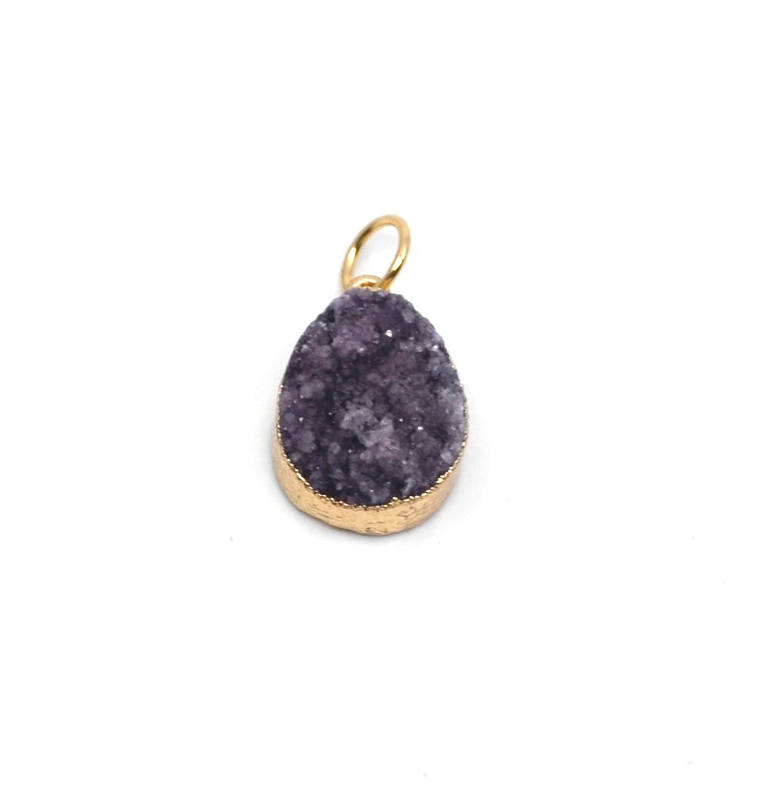 Bert Charm Drop Druzy Purple 2