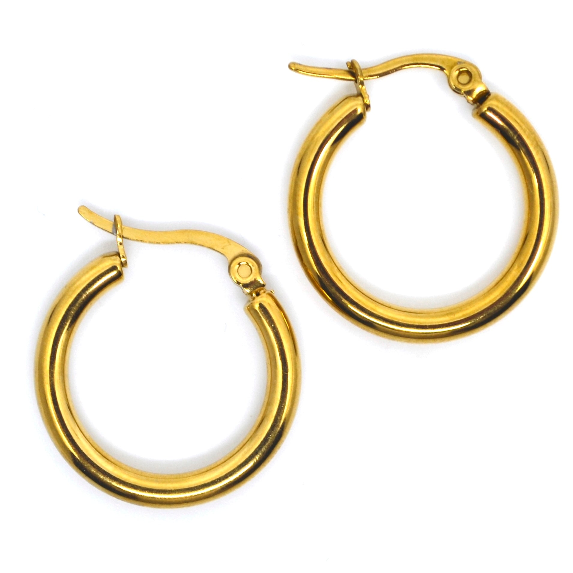 Bert Oorbellen Hoops Goud M (per paar)