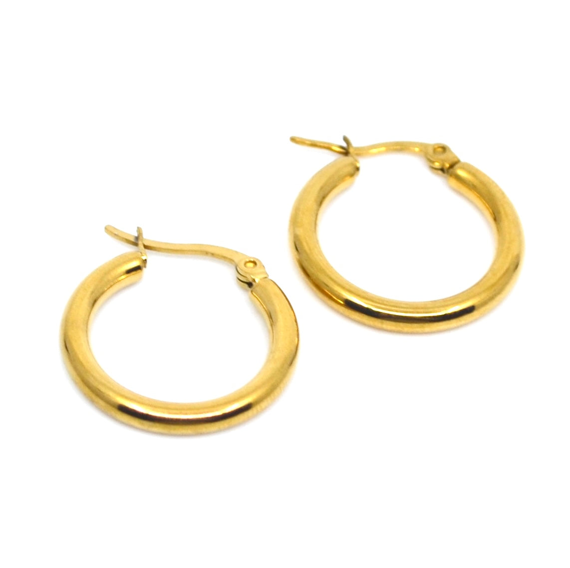 Bert Oorbellen Hoops Goud M (per paar)