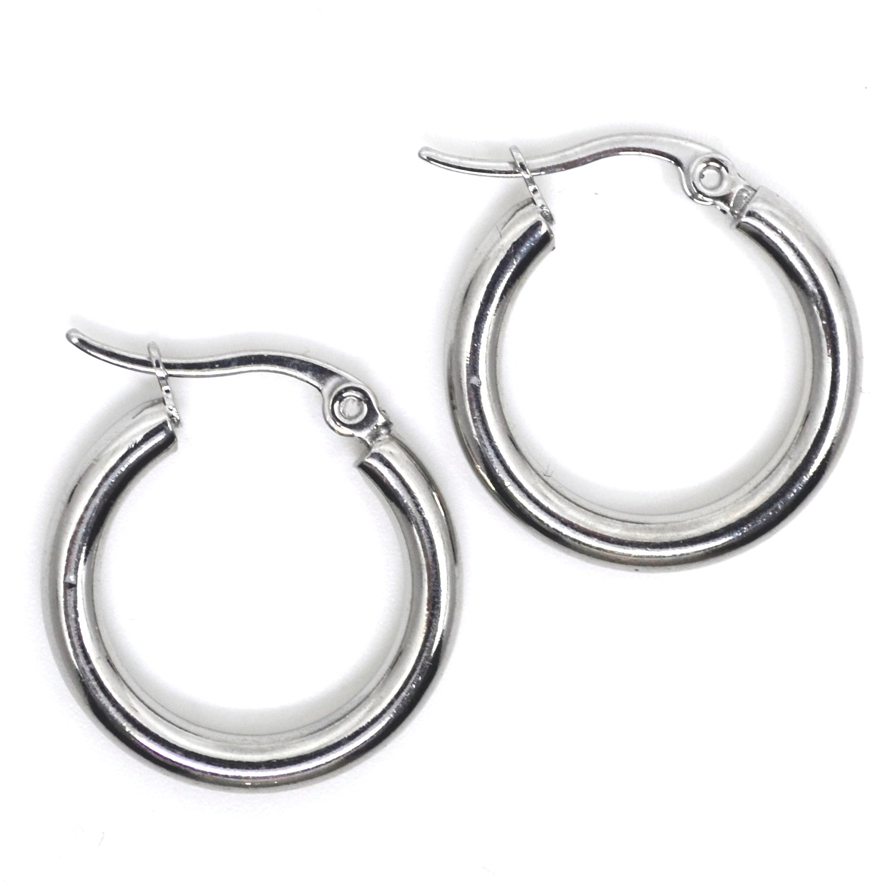 Bert Oorbellen Hoops Zilver M (per paar)