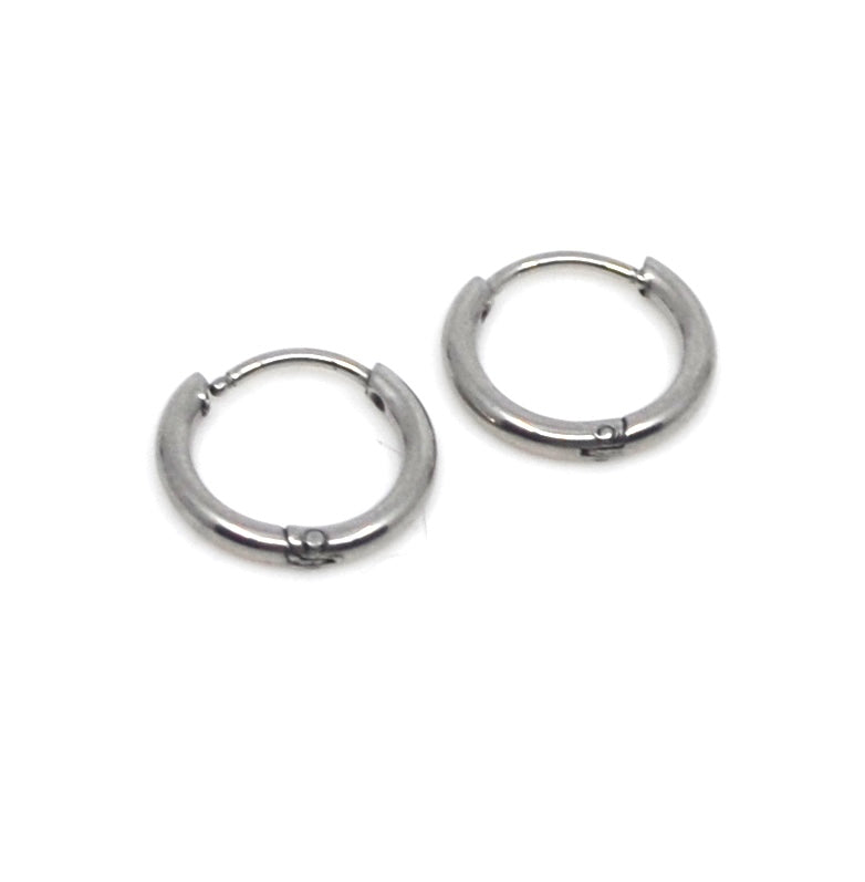 Bert Oorbellen Hoops Zilver XXS (per paar)