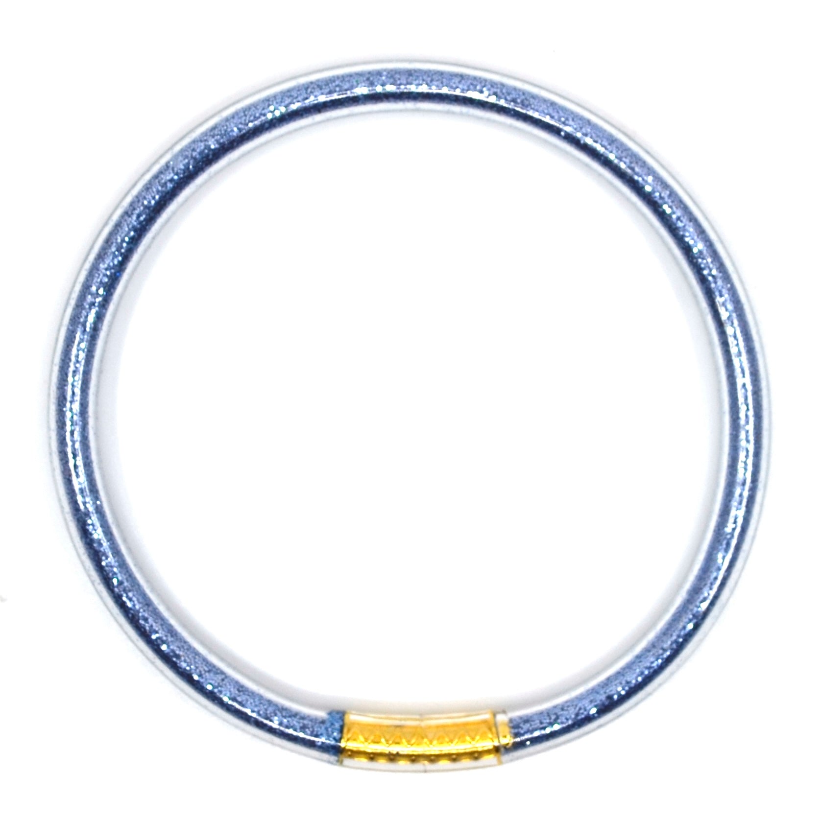 Bert armband Viva Blauw Glitter