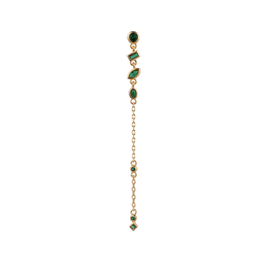 Bobby Rose Jewelry Oorbel Green Elegance Onyx (Per stuk)