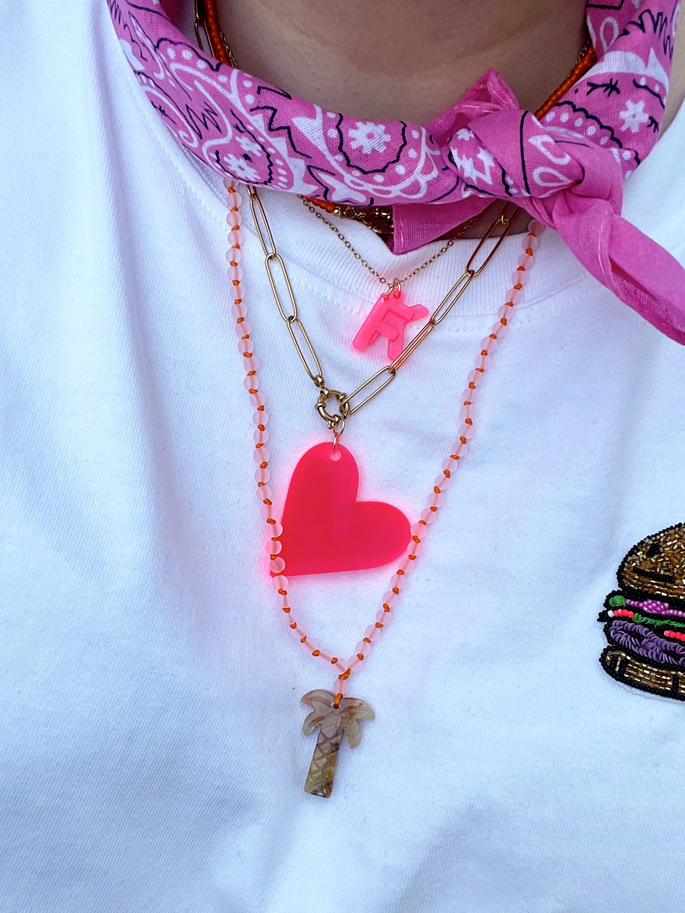 Bert Bedel Initiaal Neon Roze (Kies je letter)