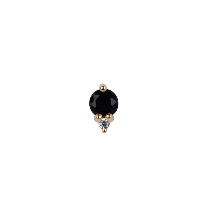 Bobby Rose Jewelry Oorbel Nolia Black (Per stuk)