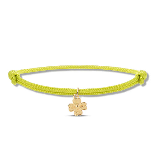 By Trend Armband Nylon Lucky Love Perengroen