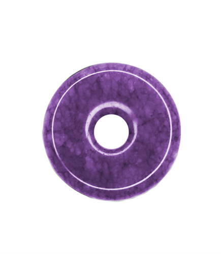 CarlieV Oorbellen Donut Purple Jade Bedel (per stuk)