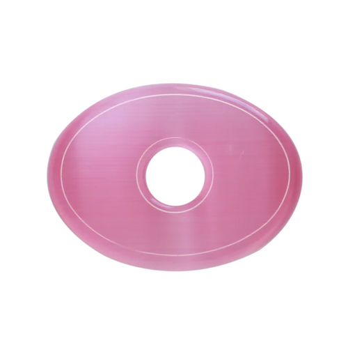CarlieV Oorbellen Donut Pink Oval Cat-Eye Bedel (per stuk)