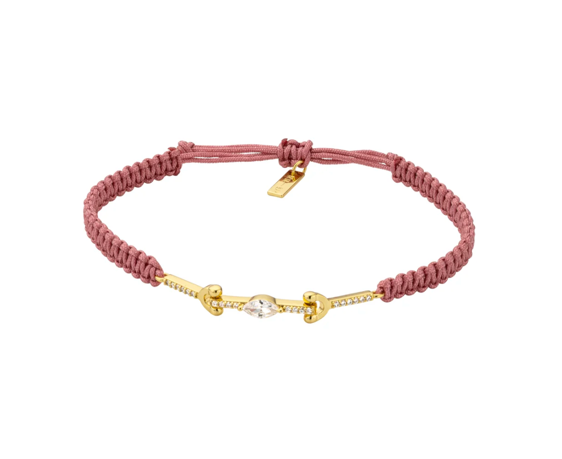 MYA-BAY Armband POWDER PINK DRIFT LINK