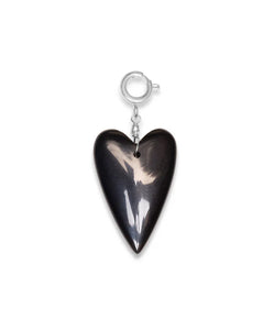 Le Veer Jewelry Bedel Black Heart Silver