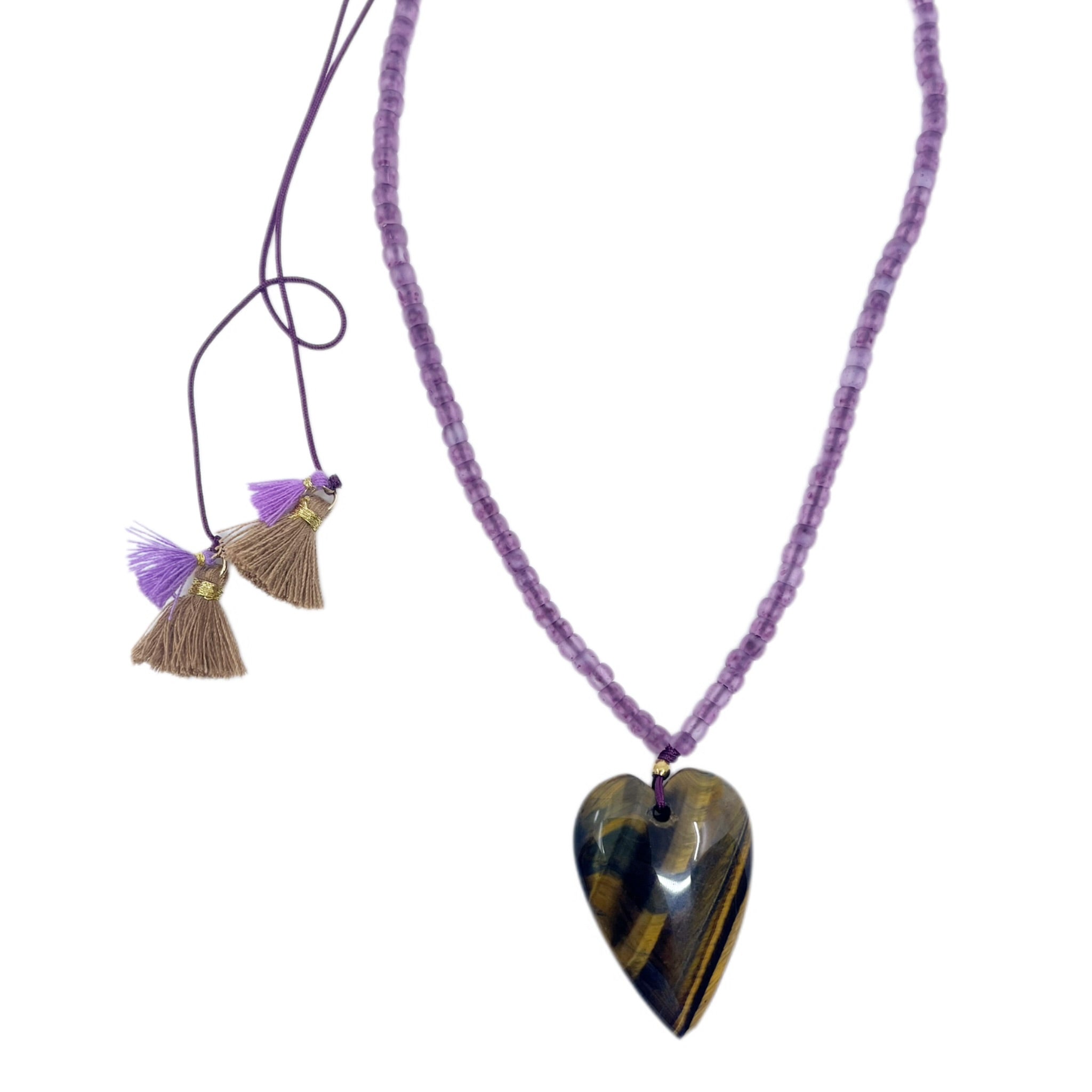 Bert ketting Love Donkerpaars