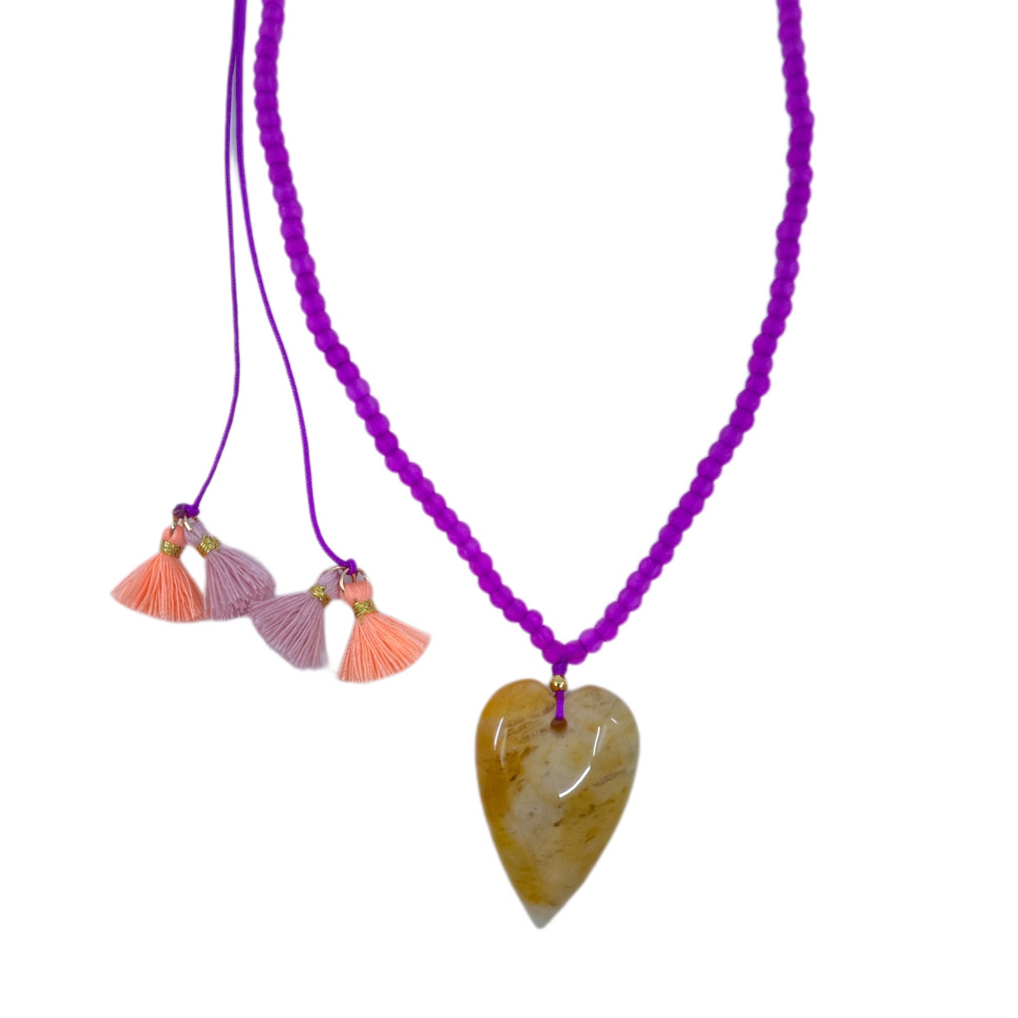 Bert ketting Love Paars