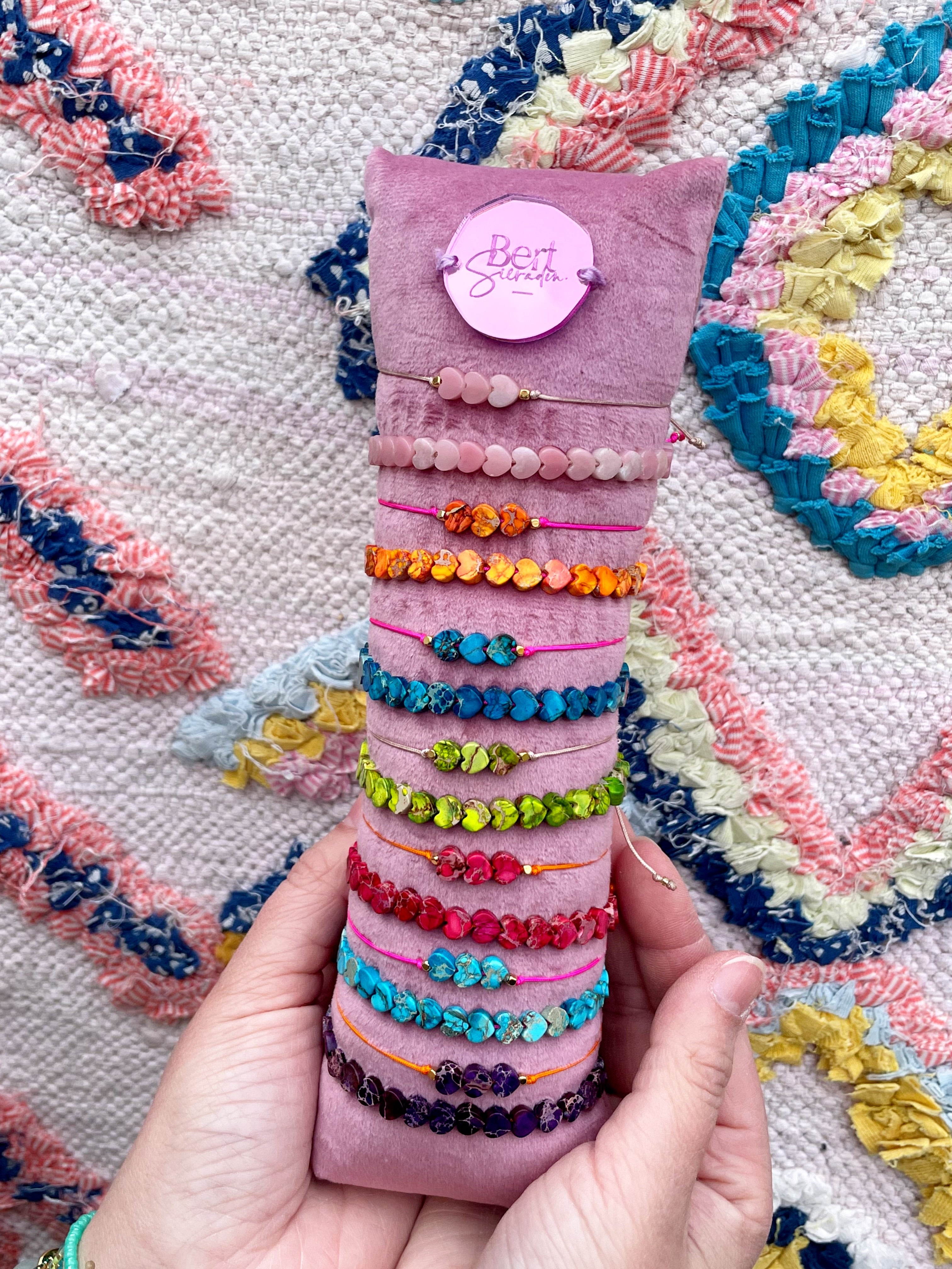 Bert Bracelet Mother's Day Hearts Pink