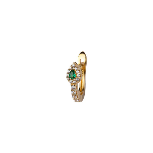 Bobby Rose Jewelry Oorbel Crystal Green (Per stuk)