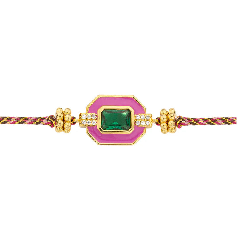 MYA-BAY Armband Fuchsia Art Deco