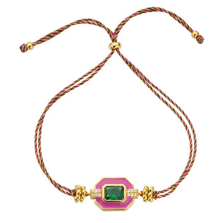 MYA-BAY Armband Fuchsia Art Deco