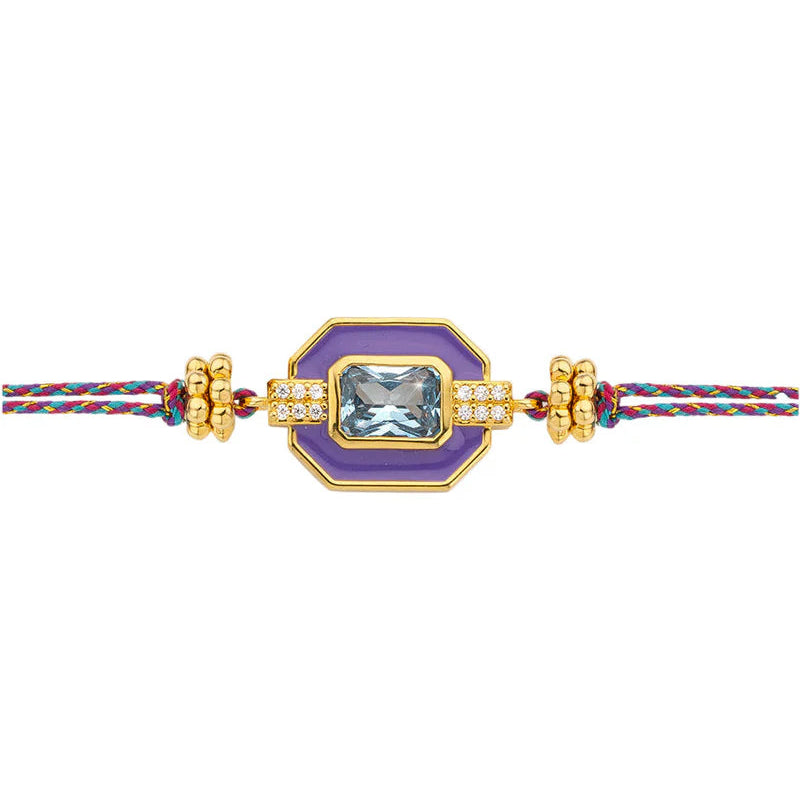 MYA-BAY Armband Purple Art Deco