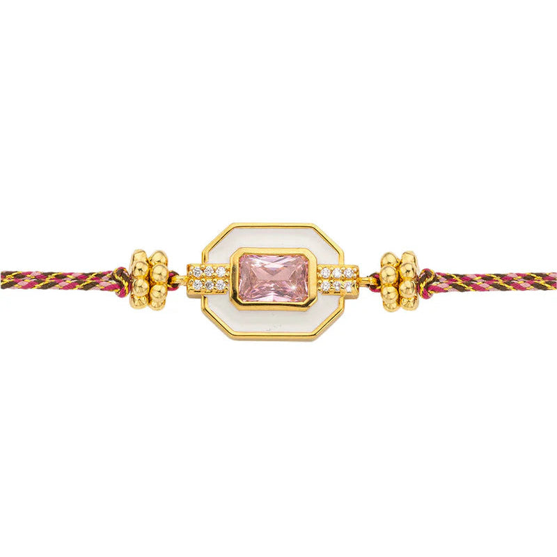 MYA-BAY Armband White Art Deco