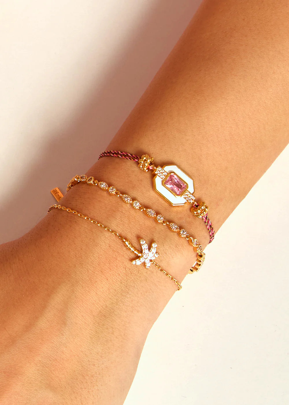 MYA-BAY Armband White Art Deco
