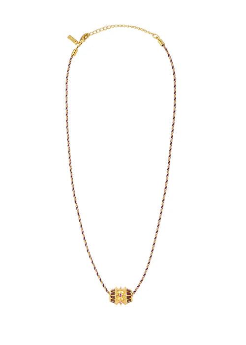 MYA-BAY Ketting Burgundy Talisman