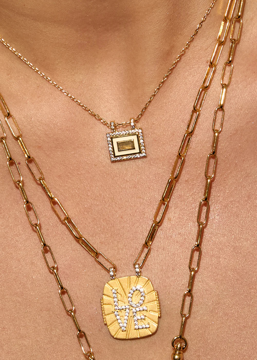 MYA-BAY Ketting Ivory Labradorite El Paso
