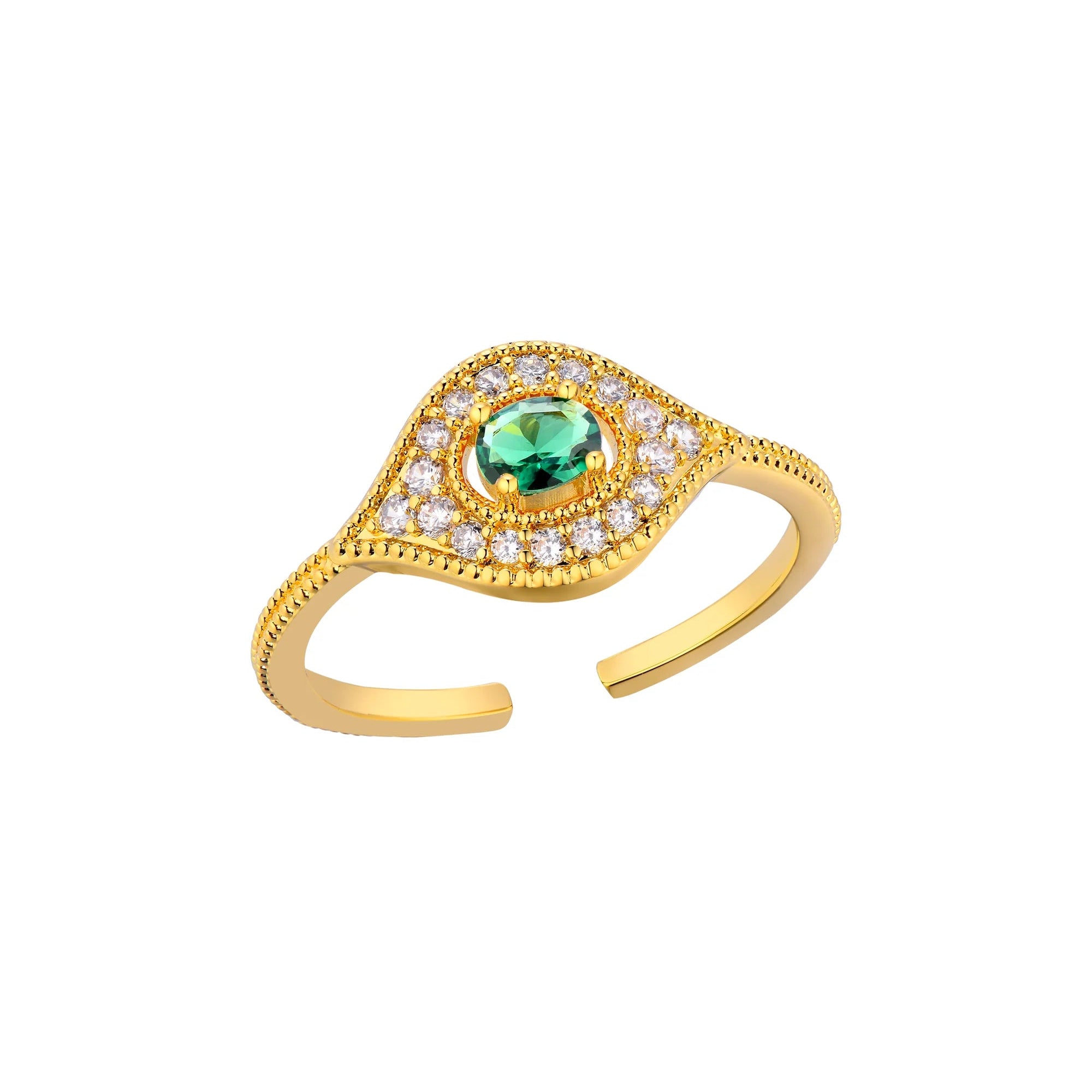 MYA-BAY Ring Green Majestic Eye