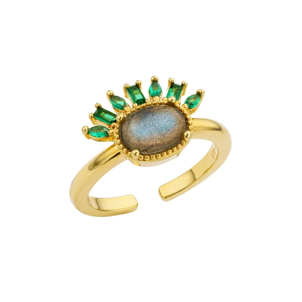 MYA-BAY Ring Labradorite Lady