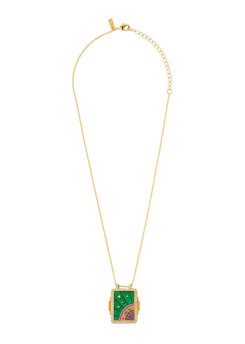 MYA-BAY Ketting Green Rainbow Boheme