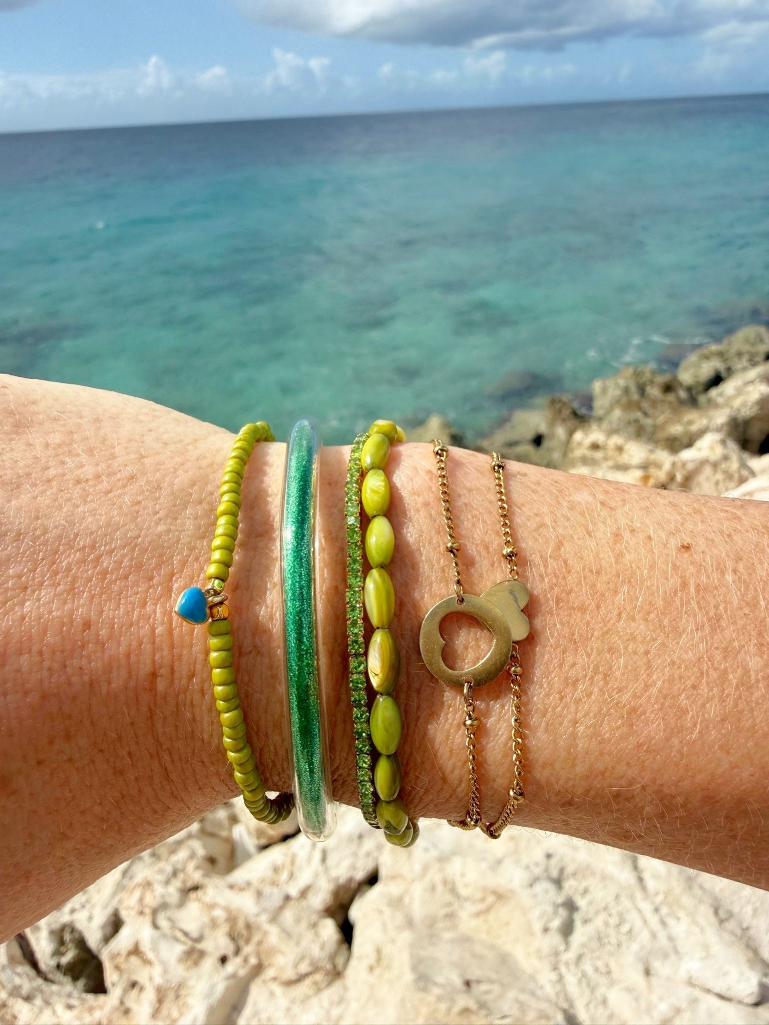 Bert Armband Joy Olijfgroen