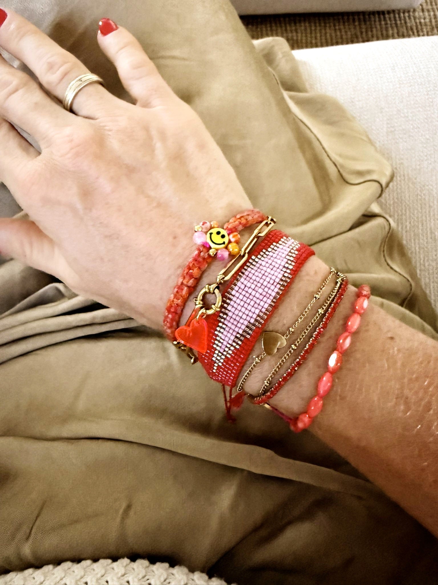 Bert Armband Joy Rood