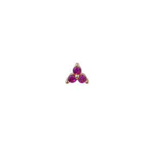 Bobby Rose Jewelry Oorbel Triangle Pink (Per stuk)