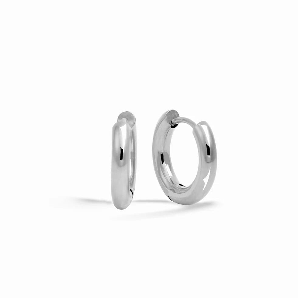 CarlieV Oorbellen Hoop S Zilver (paar)